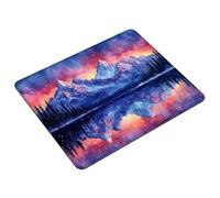 Tapis de Souris 230 x 180 x 3 mm Couleur Tapis Souris Gaming Imperméable, Montagne Mouse Pad avec Base en Caoutchouc Antidérapant, Petit Mousepad pour Maison, Bureau, Voyage, Cadeau Homme S0-440
