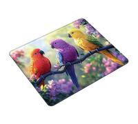 Tapis de Souris 230 x 180 x 3 mm Couleur Tapis Souris Gaming Imperméable, Oiseau Mouse Pad avec Base en Caoutchouc Antidérapant, Petit Mousepad avec Bords Cousus pour Maison, Bureau, Voyage S0-534