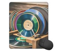 Tapis de souris 25 x 30 cm avec base en caoutchouc antidérapant pour clavier de travail