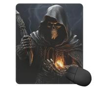 Tapis de souris 25 x 30 cm avec base en caoutchouc antidérapant pour clavier de travail Motif faucheuse