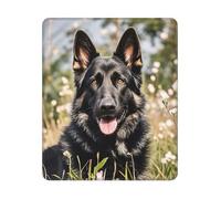 Tapis De Souris 25X30CM, Berger Noir sous-Main Durable Mousepad Antidérapante Mouse Pad pour Claviers Maison Travail