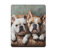 Tapis De Souris 25X30CM, Bouledogues Anglais sous-Main Comfortable Tapis De Bureau Moderne Mousepad pour Table Claviers Travail