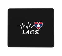 Tapis De Souris 25X30CM, Le Rythme Cardiaque du Laos Mouse Pad Antidérapante Mousepad Comfortable sous-Main pour Maison Travail Table