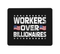 Tapis De Souris 25X30CM, Les Travailleurs Plutôt Que Les Milliardaires Mouse Pad Antidérapante sous-Main Comfortable Tapis De Bureau pour Travail Maison Claviers