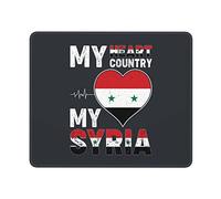Tapis De Souris 25X30CM, Mon Cœur, Mon Pays, Ma Syrie Mouse Pad Antidérapante Mousepad Durable sous-Main pour Maison Claviers Table