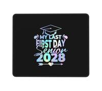 Tapis De Souris 25X30CM, Mon Dernier Premier Jour De Terminale, 2028 Mouse Pad Moderne sous-Main Comfortable Tapis De Bureau pour Claviers Table Travail
