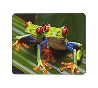 Tapis De Souris 25X30CM, Rainette Aux Yeux Rouges Tapis De Bureau Comfortable Mousepad Durable sous-Main pour Maison Claviers Travail