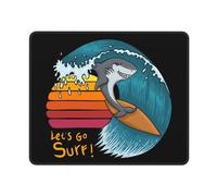 Tapis De Souris 25X30CM, Sharks, Allons Surfer ! Tapis De Bureau Antidérapante sous-Main Moderne Mouse Pad pour Table Travail Maison