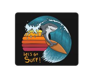 Tapis De Souris 25X30CM, Sharks, Allons Surfer ! Tapis De Bureau Antidérapante sous-Main Moderne Mouse Pad pour Table Travail Maison