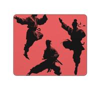 Tapis De Souris 25X30CM, Silhouettes des Arts Martiaux Mouse Pad Moderne Mousepad Comfortable sous-Main pour Claviers Maison Travail
