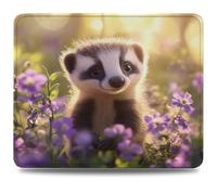 Tapis de Souris, 26 x 21cm Tapis de Bureau Mouse Pad Raton Laveur, Base en Caoutchouc Imperméable et Antidérapante, Offrez-Vous Une Glisse Ultra-Douce et Un Suivi Optimal, pour PC/Mac, Rêve 0d-784