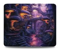 Tapis de Souris, 26 x 21cm Tapis de Bureau Mouse Pad Rêve, Base en Caoutchouc Imperméable et Antidérapante, Offrez-Vous Une Glisse Ultra-Douce et Un Suivi Optimal, pour PC/Mac, Champignons (2) 0d-795
