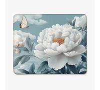 Tapis de Souris 260x210mm Papillon et Pivoine, Base Caoutchouc Antidérapant, Bords Cousus, Tapis de Souris pour PC, Ordinateur Portable Mouse Pad [ weidaynng ], Cadeau W-O4210
