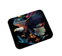 Tapis de Souris, 260x210x3mm XL sous Main Bureau Noir Aigle 0m0-290 | Base en Caoutchouc Antidérapante, Petit Mouse Pad Portable, pour Le Bureau et Les Jeux, Haute Précision et Vitesse