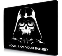 Tapis de Souris - 280 x 200 x 2mm - Mouse Pad - Surface spéciale améliore la Vitesse et la précision I Base en Caoutchouc Antidérapant Surface I Noir