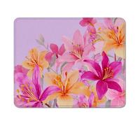 Tapis de Souris 290 x 240 x 3 mm, Mouse Pad avec Base en Caoutchouc Antidérapante, Bords Cousus, Tapis Souris pour Ordinateur de Bureau, PC, Laptop et Gaming - Lis & Rose XS#712