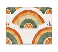 Tapis de Souris 290 x 240 x 3 mm, Mouse Pad avec Base en Caoutchouc Antidérapante, Bords Cousus, Tapis Souris pour Ordinateur de Bureau, PC, Laptop et Gaming - Moderne & Arc-en-Ciel XS#496