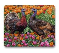 Tapis de Souris - 290 x 240 x 3mm, Tapis Souris d'Ordinateur, Base Caoutchouc Anti-Dérapant, Glissement Facile, Résistant, Portable sous Main Bureau Rural pour PC, Ordinateur, Bureau, Poulet c0-735