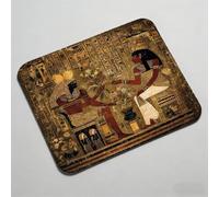 Tapis de Souris 290x240x3mm, Tapis de Souris Imperméable et Antidérapante, avec Motif, Mousepad Bords Cousus Précision, Texture de Qualité Supérieure, Compact et résistant Beauté Egypte 0O-713