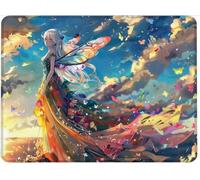 Tapis de Souris 32x26 cm Tapis Souris Gamer Bords Cousus Mousepad, Base en Imperméable Caoutchouc Antidérapante, Glissement Facile, Résistant aux Eclaboussures, Durable, Papillon Femmes w0j-232