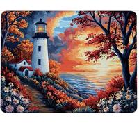 Tapis de Souris 32x26 cm Tapis Souris Gamer Bords Cousus Mousepad, Base en Imperméable Caoutchouc Antidérapante, Glissement Facile, Résistant aux Eclaboussures, La Tour De Guet. Le Paysage w0j-498