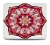 Tapis de Souris, 34 x 28cm Tapis de Bureau Mouse Pad Blanc, Base en Caoutchouc Imperméable et Antidérapante, Offrez-Vous Une Glisse Ultra-Douce et Un Suivi Optimal, pour Travail, Jeux Mandala 0d-13