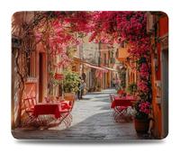 Tapis de Souris, 34 x 28cm Tapis de Bureau Mouse Pad Fleur, Base en Caoutchouc Imperméable et Antidérapante, Offrez-Vous Une Glisse Ultra-Douce et Un Suivi Optimal, pour PC/Mac, Petite Ville 0d-375