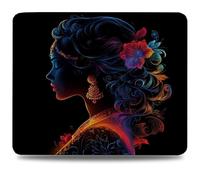 Tapis de Souris, 34 x 28cm Tapis de Bureau Mouse Pad Rêve, Base en Caoutchouc Imperméable et Antidérapante, Offrez-Vous Une Glisse Ultra-Douce et Un Suivi Optimal, pour Travail, Jeux Femme 0d-770