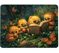 Tapis de Souris 36x30 cm Tapis Souris Gamer Bords Cousus Mousepad, Base en Imperméable Caoutchouc Antidérapante, Glissement Facile, Résistant aux Eclaboussures, Durable, Animal Paresseux w0j-404