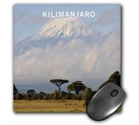 Tapis de souris 3dRose LLC 8 x 8 x 0,25 pouces, motif Kilimandjaro en Afrique (mp_80784_1)