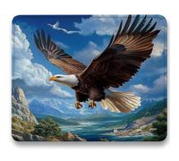 Tapis de Souris - 420 x 350 x 3mm, Tapis Souris d'Ordinateur, Base Caoutchouc Anti-Dérapant, Glissement Facile, Résistant, Portable sous Main Bureau Paysage pour PC, Ordinateur, Aigles (3) c0-506