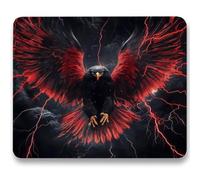Tapis de Souris - 420 x 350 x 3mm, Tapis Souris d'Ordinateur, Base Caoutchouc Anti-Dérapant, Glissement Facile, Résistant, Portable Sous Main Bureau rêve pour PC, Ordinateur, Bureau, Aigles (2) c0-659