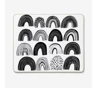 Tapis de Souris 600x400mm Noir Et Blanc et Bande, Base Caoutchouc Antidérapant, Bords Cousus, Tapis de Souris pour PC, Ordinateur Portable Mouse Pad [ weidaynng ], Cadeau W-O4083