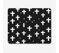 Tapis de Souris 600x400mm Noir Et Blanc et Bande, Base Caoutchouc Antidérapant, Bords Cousus, Tapis de Souris pour PC, Ordinateur Portable Mouse Pad [ weidaynng ], Cadeau W-O4085