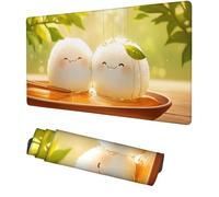 Tapis de Souris 700x300x3mm, Tapis de Souris Gaming Groupe de Repas Multifonction Mouse Pad Blanc, Accessoire Bureau, Déco Bureau, Design Anti-Dérapage, pour Gamer, étude, Ordinateur Portable, f-54