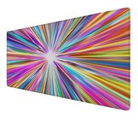 Tapis de Souris 700x350x3mm Couleur rêve sous Bord Cousu et Surface Imperméable Tapis Souris Base en Caoutchouc Antidérapante Améliore la Précision, pour Divers Ordinateurs École, Bureau, Maison Z-83