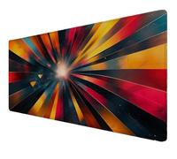 Tapis de Souris 700x350x3mm Jaune rêve sous Bord Cousu et Surface Imperméable Tapis Souris Base en Caoutchouc Antidérapante Améliore la Précision, pour Divers Ordinateurs École, Bureau, Maison Z-423