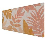 Tapis de Souris 800x400x3mm Couleur Orange Usine Bord Cousu et Surface Imperméable Tapis Souris Base en Caoutchouc Antidérapante Améliore la Précision, pour Divers Ordinateurs, Bureau, Maison Z-129