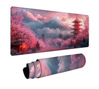 Tapis de Souris 800x400x3mm Mont Fuji, Japon Tapis de Bureau Gaming, Mouse Pad avec Base en Caoutchouc, Desk Mat avec Coutures sur Les Bords, Accessoire Gamer, pour Bureau Gaming Maison, Gamer, F-4431