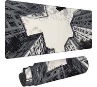 Tapis de Souris - 900x300x3mm, Tapis Souris d'Ordinateur, Gris 0-z376 | Base Caoutchouc Anti-Dérapant, Glissement Facile, Durable, Sous Main Bureau pour PC, Ordinateur, Bureau, Architecture-4