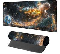 Tapis de Souris 900x400x3mm Ciel éToilé, Tapis de Souris XXL Gaming Femme, Grand Mouse Pad avec Rubber Base, Gaming Accessoire Bureau, Haute Précision et Vitesse, sous Main Bureau, pour Gamer, 2-5808