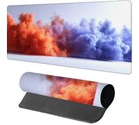 Tapis de Souris 900x400x3mm Nuage, Tapis de Souris XXL Gaming Violet, Grand Mouse Pad avec Rubber Base, Gaming Accessoire Bureau, Haute Précision et Vitesse, sous Main Bureau, pour Gamer, PC, 5-8793