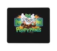 Tapis de souris à bords antidérapants en caoutchouc « Captain Underpants et le complot périlleux du professeur Poopypants », compatible avec