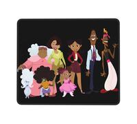 Tapis de souris à bords caoutchoutés Proud Family 24 x 12 pouces