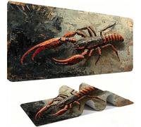 Tapis de Souris AAA XXL 800 x 400 mm Grand Tapis de Bureau Bords Cousus Imperméable Antidérapant,Ordinateur Portable Améliore la précision et la Vitesse. Gamer, Ordinateur, Animal Le Scorpion w0w-911