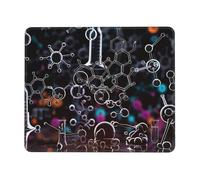 Tapis de souris abstrait, science, chimie, illustration 3D, 20,1 x 24,1 cm, base en caoutchouc antidérapant, tapis de souris pour ordinateur, ordinateur portable, accessoires de bureau