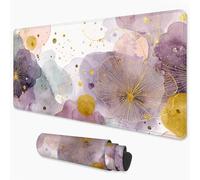Tapis de Souris Abstrait Tapis de Souris XXL 500x250 mm Fleur sous Main Bureau avec Surface Imperméable et Base Antidérapante, Mouse Pad pour Bureau, Ordinateur, Améliore Précision et Vitesse 3Y-1041
