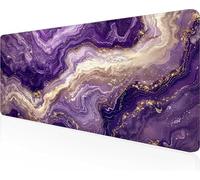 Tapis de Souris Abstrait, Violet Tapis Souris XXL 70 x 30 cm Mouse Pad Gaming Accessoire, Lavable, Caoutchouc Antidérapante, Haute Précision et Vitesse, Surface Antidérapante, pour Gamer PjY6272 R-F