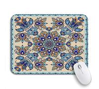 Tapis De Souris Accessoire De Serviette De Table en Bandana À Motif Abstrait Et Magnifique Tapis De Souris Antidérapant Lavable Tapis De Souris D'Ordinateur, pour Ordinateur, Jeux, 25 x 30cm