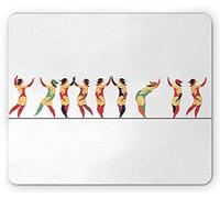 Tapis De Souris Acrobate De Cirque dans Différentes Poses pour des Spectacles De Cabaret Et De Burlesque Tapis Souris Doux Tapis De Souris Carré, pour Ordinateur Portable, Maison, 25x30cm